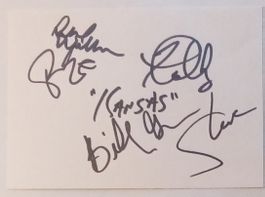 Kansas Autogramm signiert Karte 10x15cm