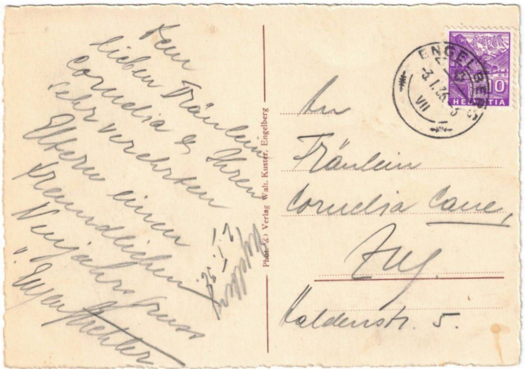 Cartoline postali: Engelberg - Luftseilbahn Gerschnialp--Trübsee – Usato da Binningen venduto da Mountainrider 1