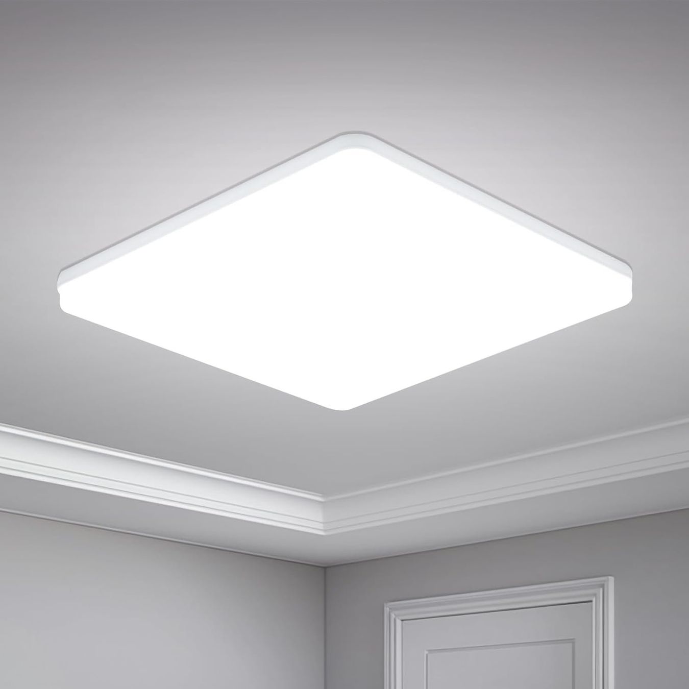 Kronleuchter & Deckenlampen: LED Deckenleuchte Flachpanel Wohnzimmer Schlafzimmer Buro – Neu (gemäss Beschreibung) aus Genève von Top-Trend
