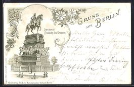 Litho Berlin, Denkmal Friedrich des Gros