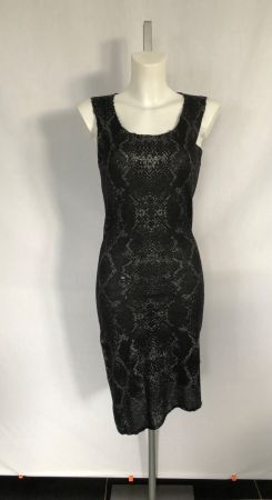 Robe noire imprimé serpent en cachemire Zadig & Voltaire