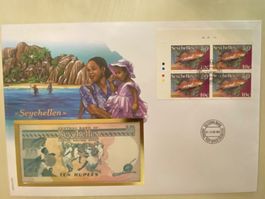 Banknotenbrief Seychelles