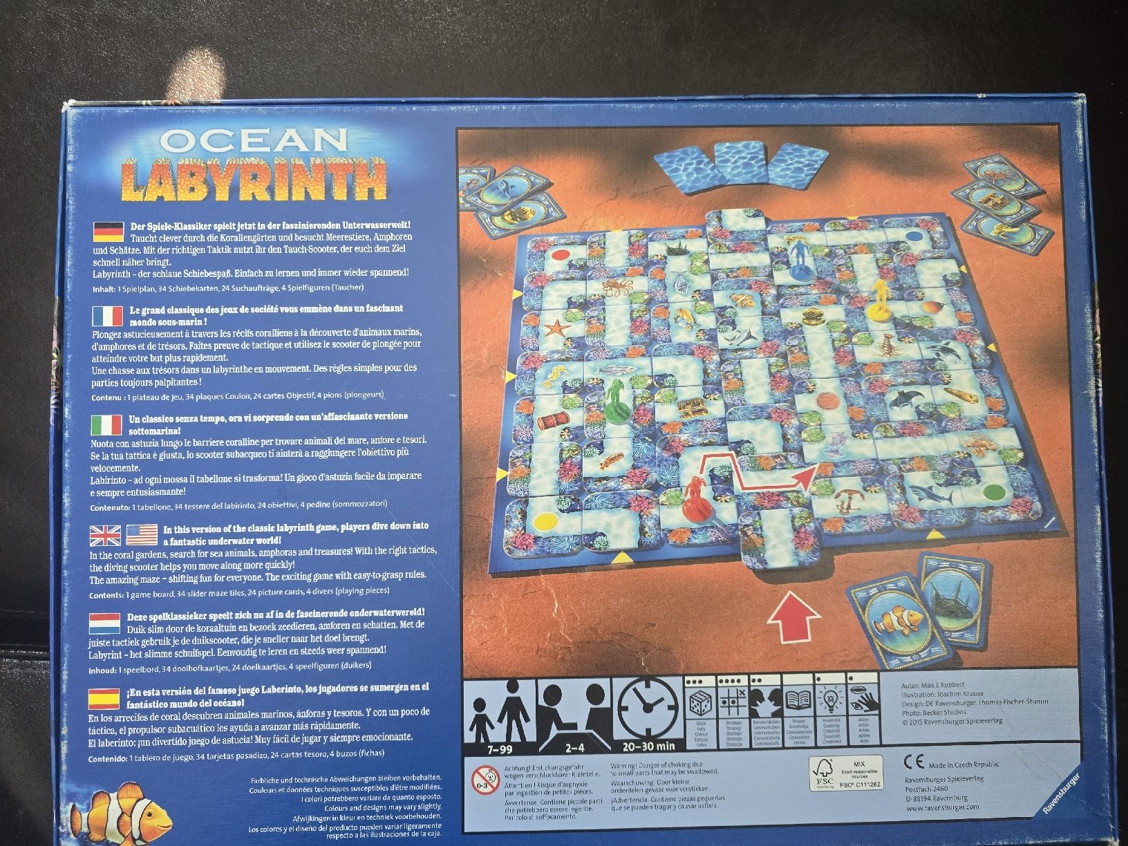 Ravensburger Giochi: Ravensburger Ocean Labyrinth Board Game - Great Fun – Usato da Erlenbach ZH venduto da Lapaz2002 1