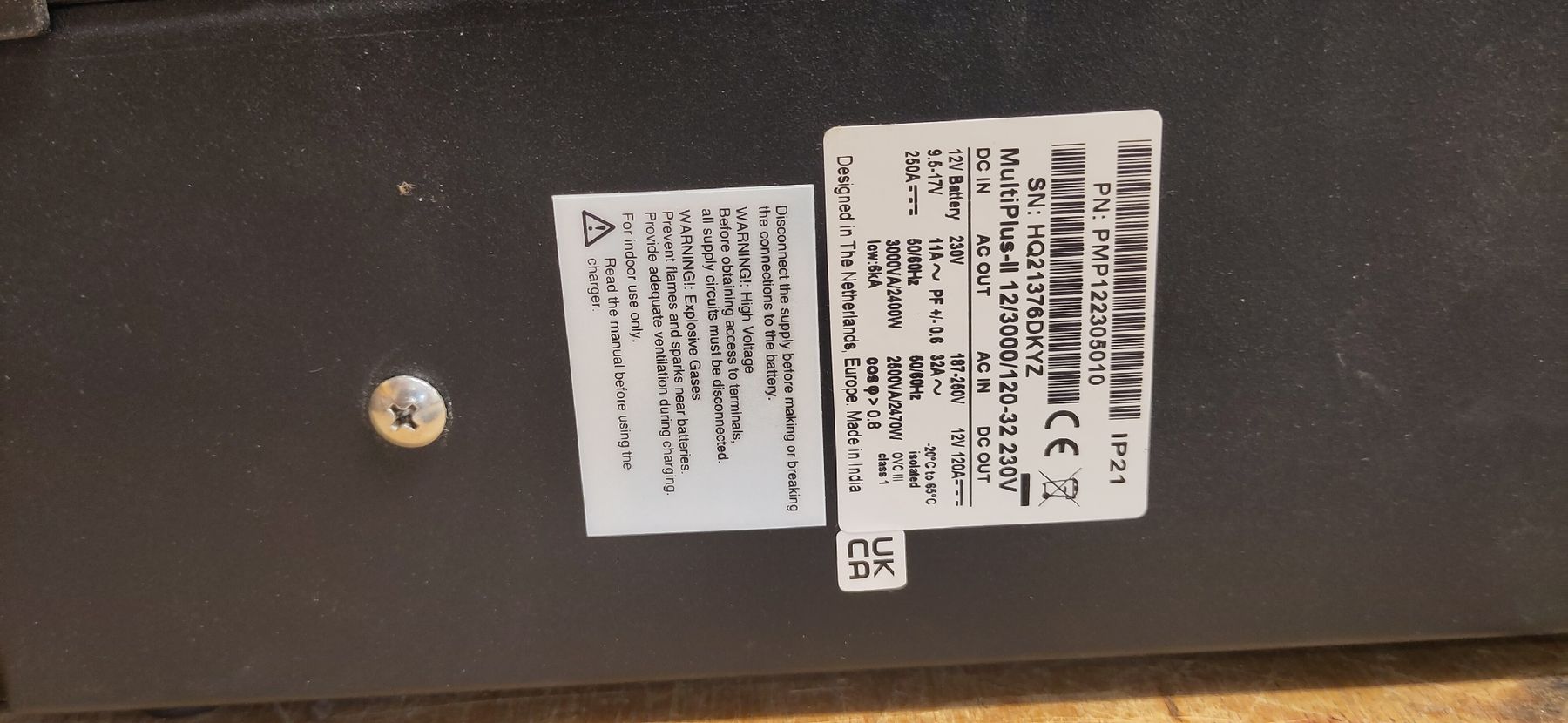 Victron Inverter: Victron Multiplus 2 12V 3000VA – Usato da Innertkirchen venduto da robi15blue 6