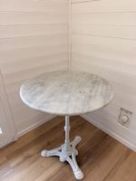 Bistro-/Café-Tisch, runde Marmorplatte, 60cm