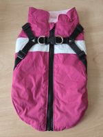 Warmer Hundemantel mit integriertem Geschirr Gr.34cm Neu