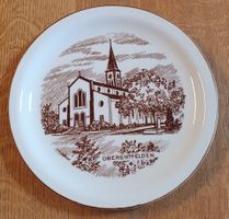 Sammelteller mit Motiv der reformierten Kirche Oberentfelden