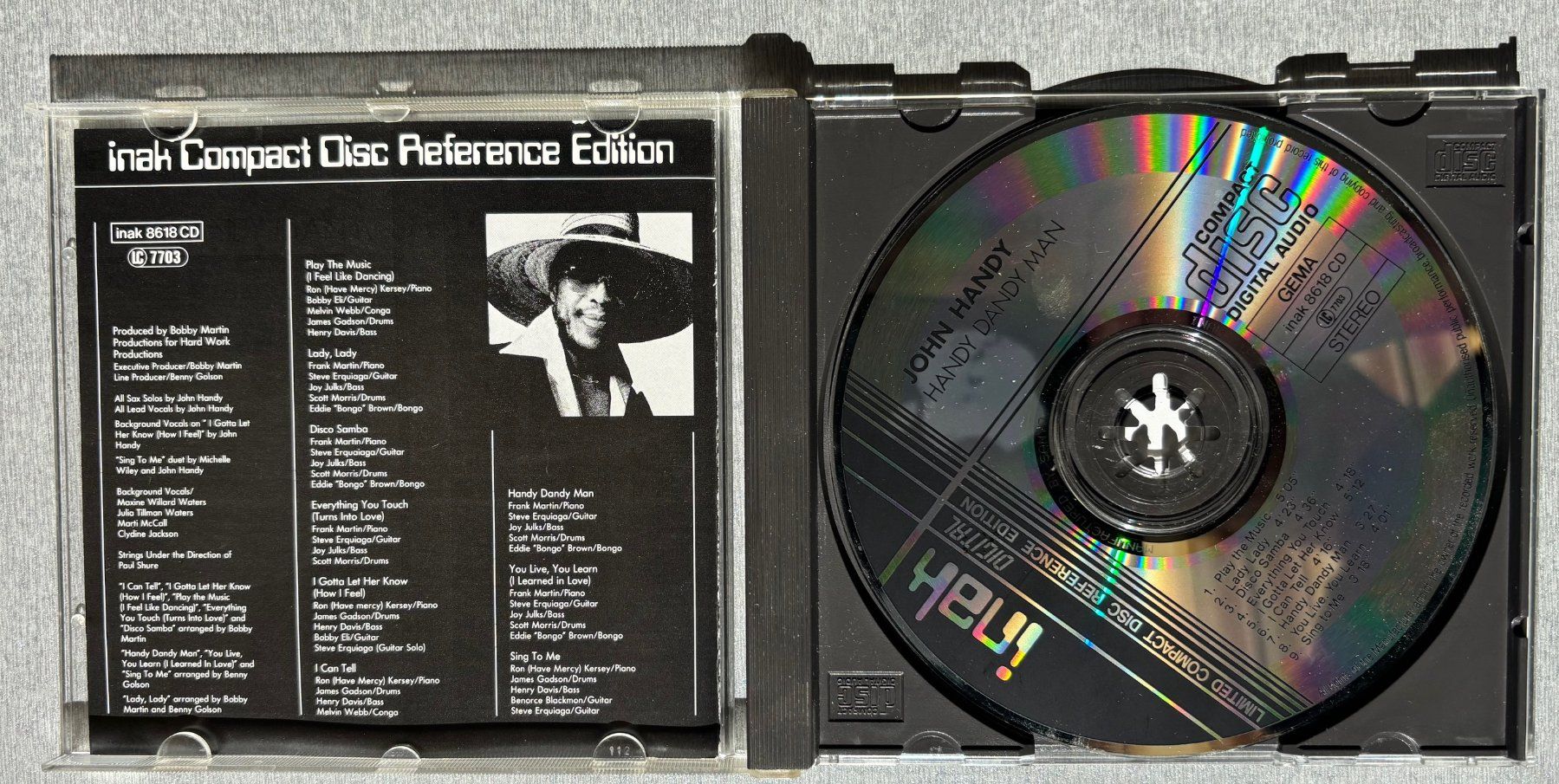 CDs: John Handy – Handy Dandy Man - Disc Reference Edition – Gebraucht aus Bassersdorf von delphino02 1
