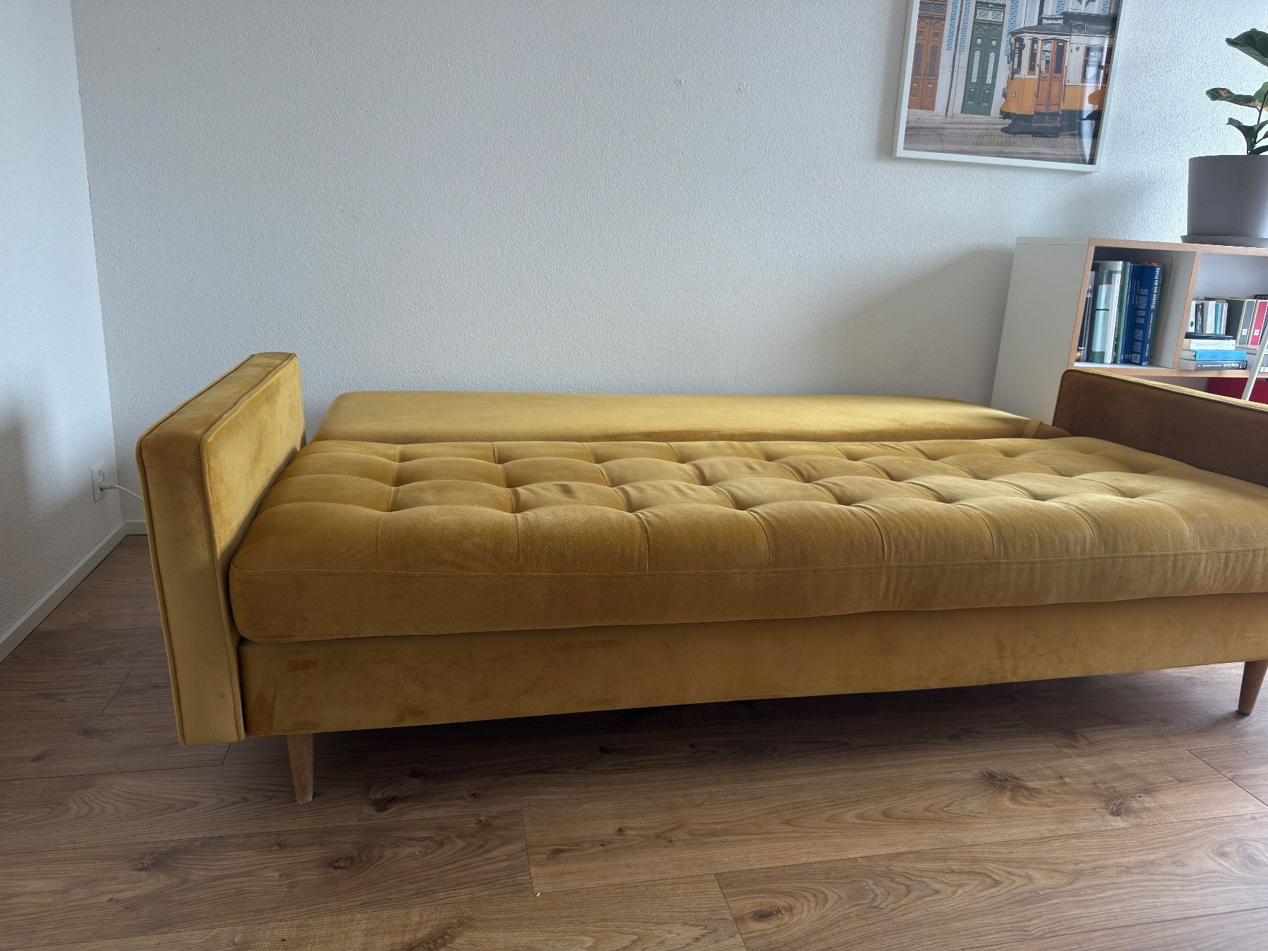 Sofas: Schlafsofa | Sofa | Couch - Samtgold – Gebraucht aus Egg b. Zürich von Yves-Maurice 3