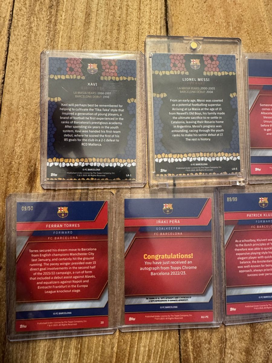 Topps Cartes à collectionner: Topps Chrome Barcelona Set 2022/23 Bundle ab 1.- – Neuf (Voir description) à Willisau par adr_9tzr 4