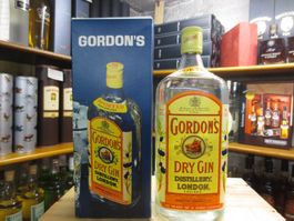 1 Fl. Gordon's Dry Gin in OVP bot. 60/70's 1L. 47 Vol.