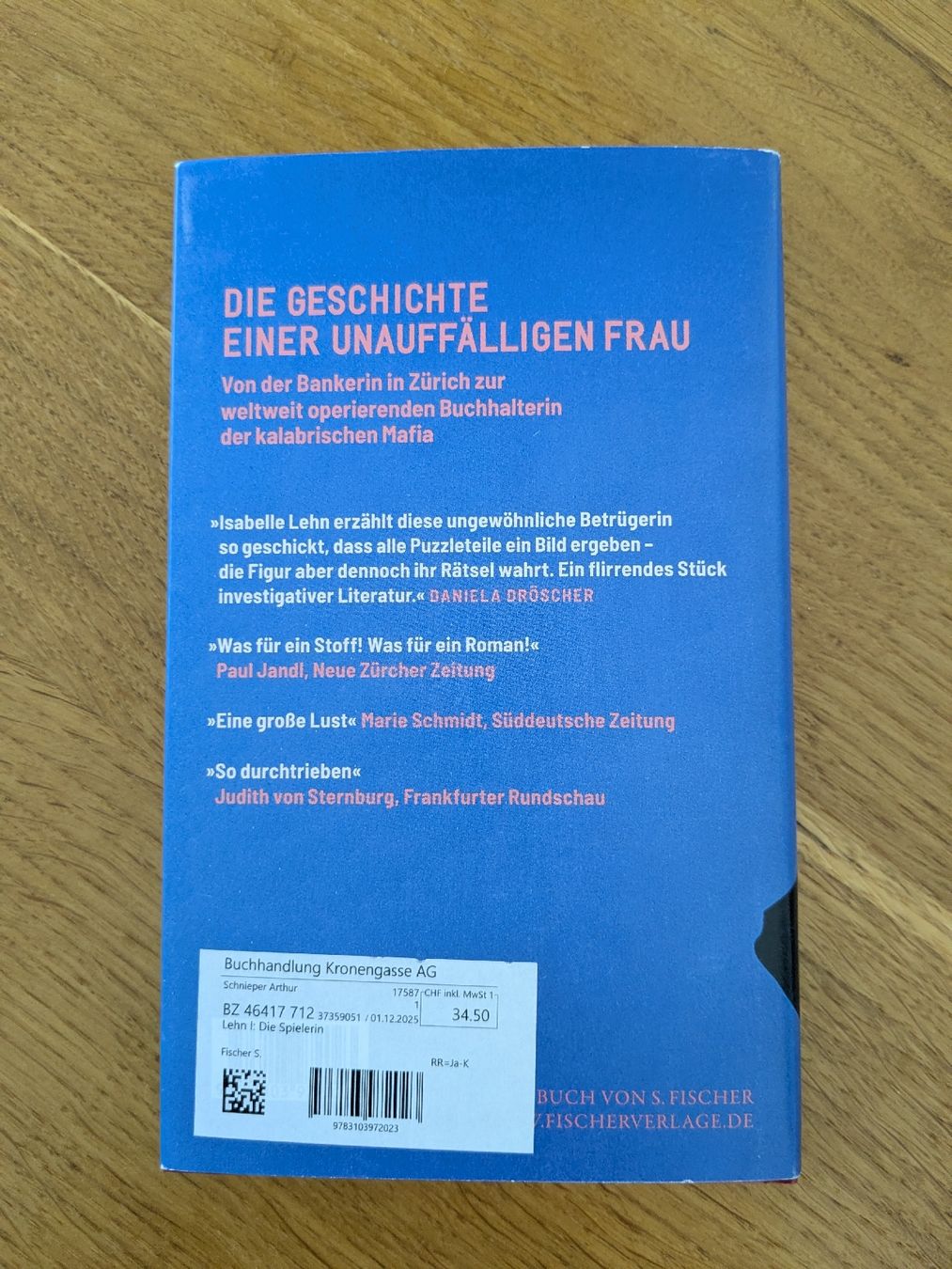 Libri: Isabelle Lehn: Die Spielerin – Usato da Wohlen AG venduto da merkur0300 1