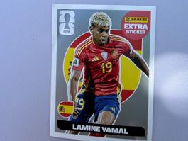 Panini Extra Sticker WM 2026 Lamine Yamal silber