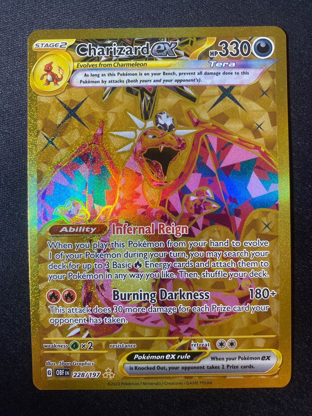 Pokémon Carte collezionabili: Charizard ex 228 - Glurak - Dracaufeu - Obsidian Flames - EN – Nuovo (secondo la descrizione) da Hausen AG venduto da Shrade