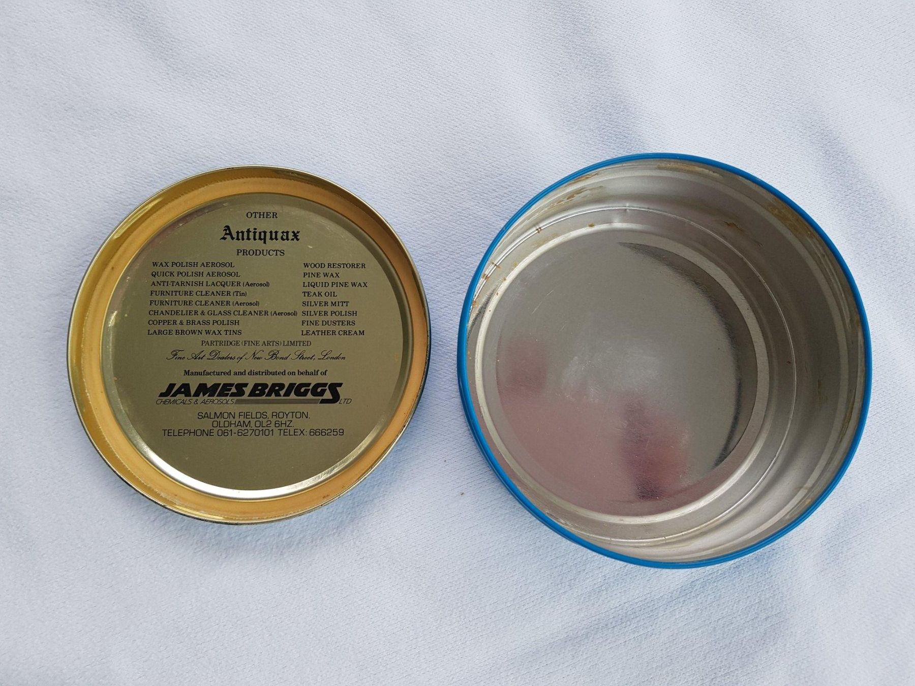 Behälter & Ähnliches: Vintage Blechbüchse "ANTIQUAX" – Gebraucht aus Näfels von SuEdHe 2