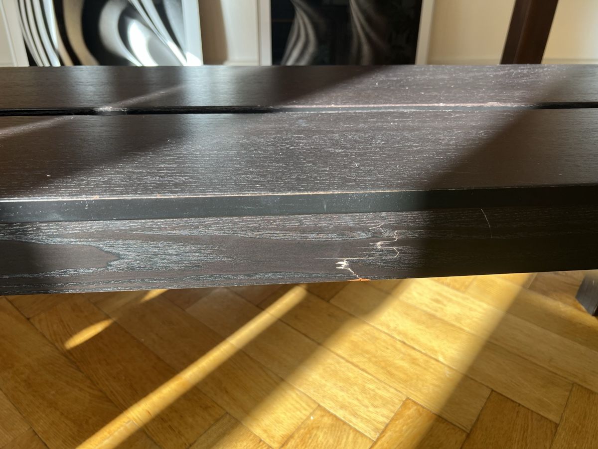 Tische: Dining Table and Bench Set dark wood condition used – Gebraucht aus Basel von jas_h9g2 7