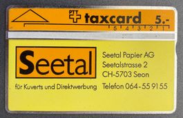 Taxcard SEETAL PAPIER AG ab Fr. 3.- (Rarität)