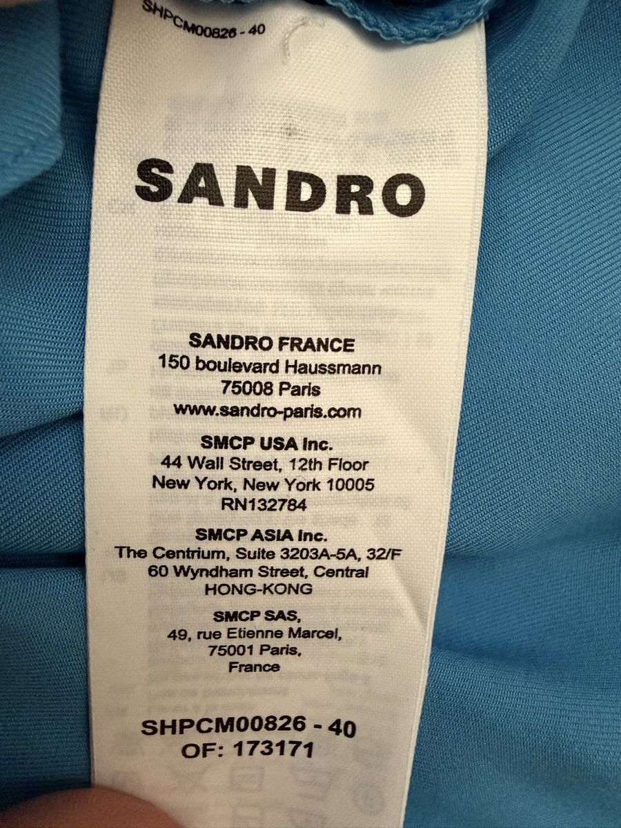 Sandro Hemden: Camicia Sandro uomo blu taglia L nuova – Neu (gemäss Beschreibung) aus Lugano von can_xdd8 5