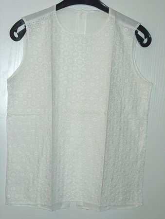 Neuw. Spitzen-Bluse - weiss - Gr. M