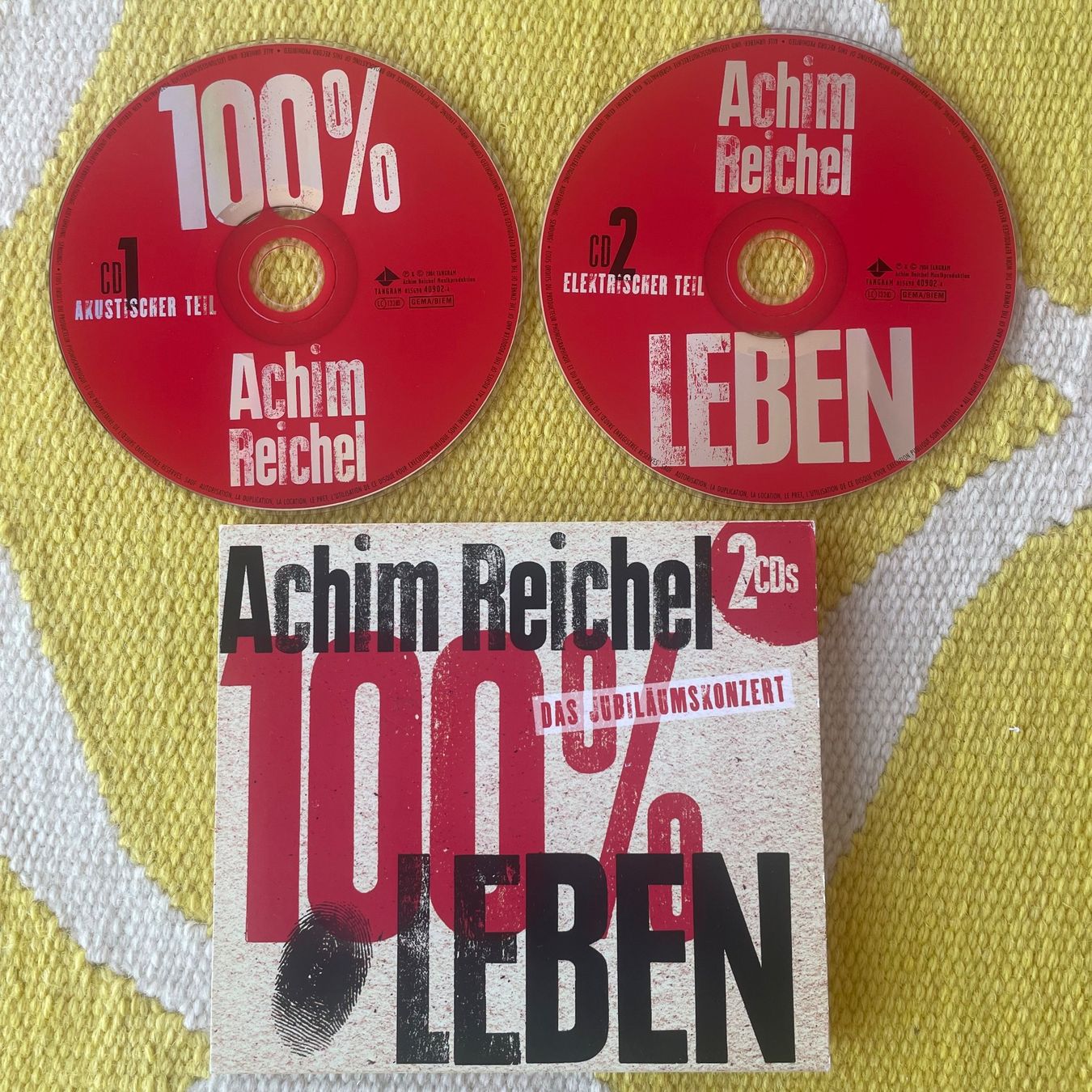 CD: ACHIM REICHEL-2CD 100% LEBEN – Usato da Rorschacherberg venduto da CD-Roli