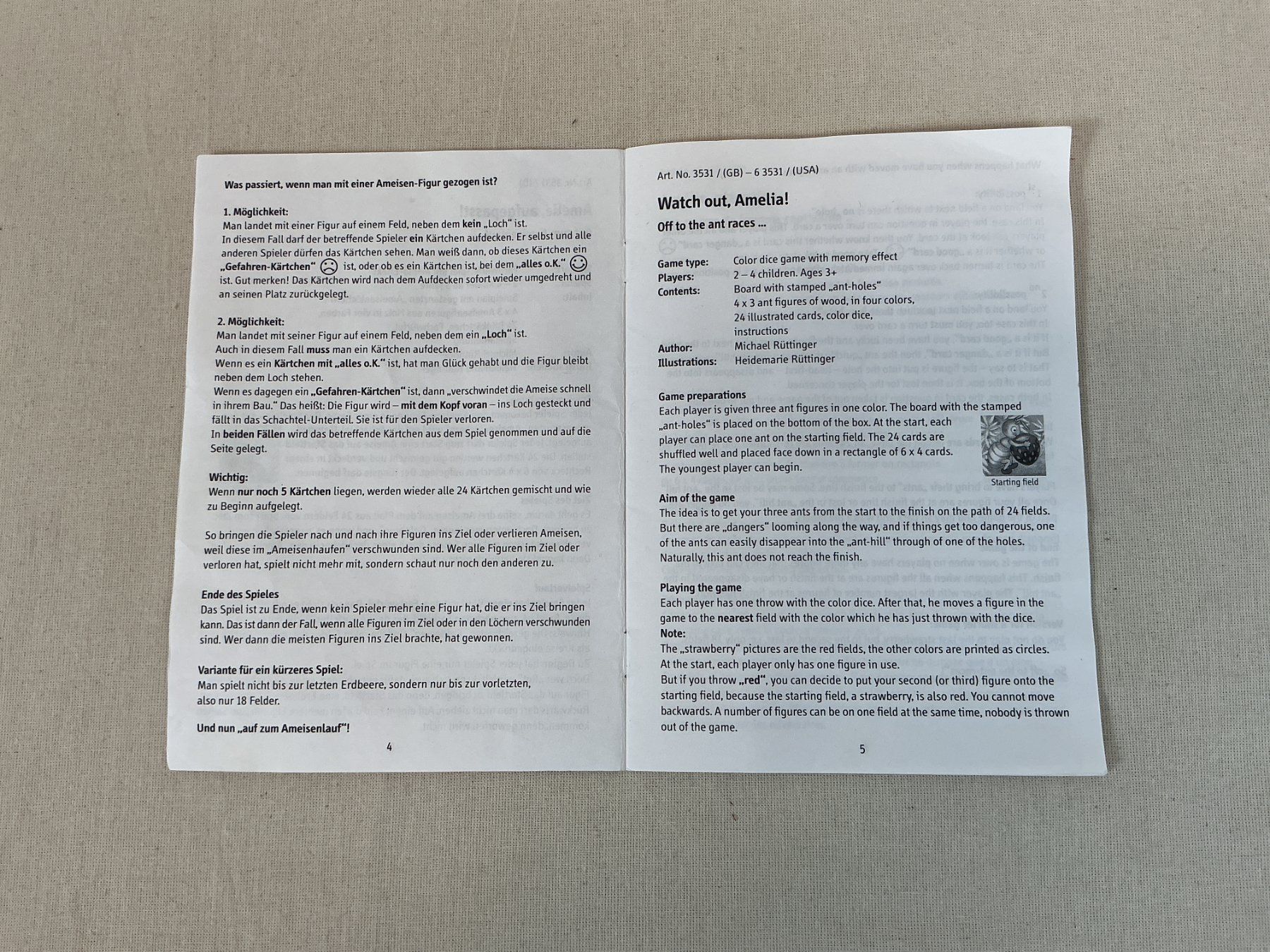 Selecta Giochi: SELECTA SPIELZEUG Amelie aufgepasst! – Usato da Richterswil venduto da Restwert_Richterswil 6