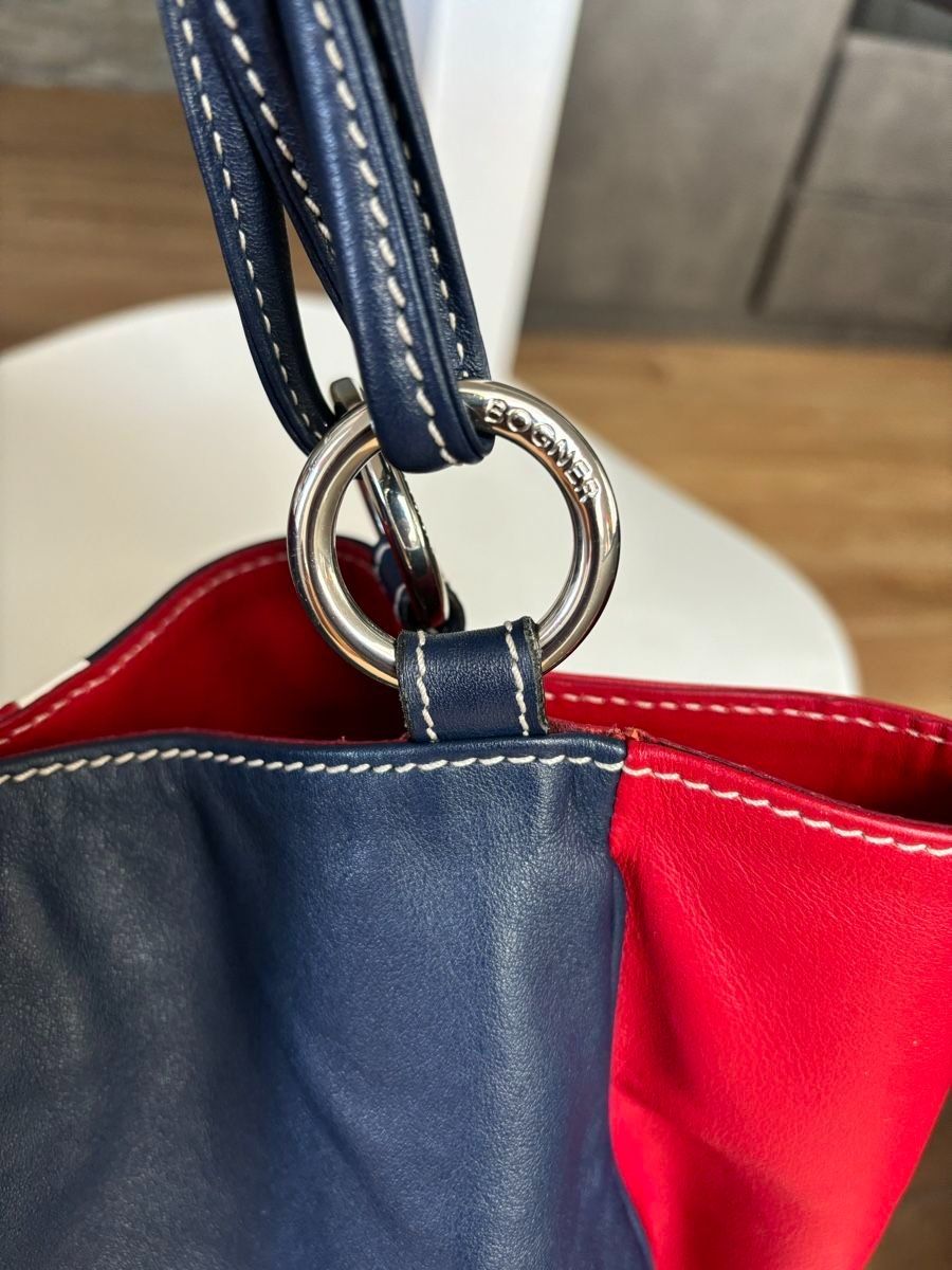 Bogner Taschen für Damen: Bogner Shopper Leder rot-blau-weiss – Gebraucht aus Muttenz von einfach-schoen 5