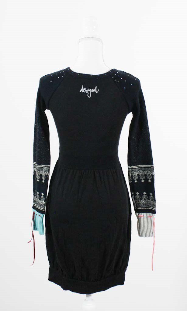 Desigual Vestiti: Desigual Kleid mit gestrickten Ärmeln Gr. S – Usato da Belp venduto da caramel-secondhand 4