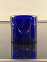 Teelicht Glas dunkelblau Orvola Iittala Kivi Finnland 80er