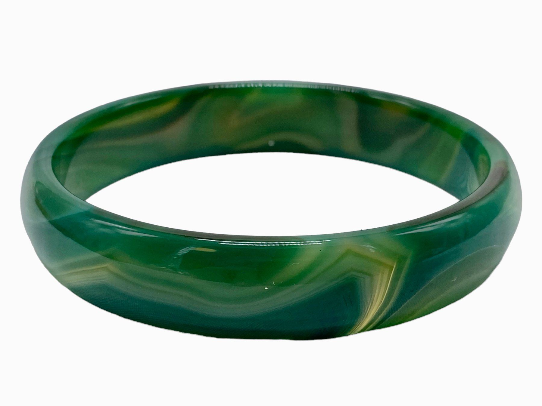 Bracciali & Braccialetti: Bracelet jonc en véritable jadéite verte. Testée – Usato da Morges venduto da sauveurdetresors 4