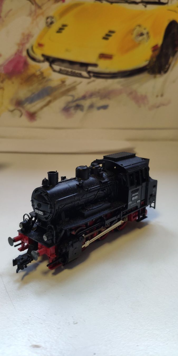Fleischmann Modellini di ferrovie: Fleischmann HO Lok 89005 schwarz – Usato da Schaffhausen venduto da ABW-Trading 2