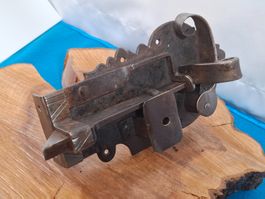 1 antikes offenes Tür Schloss DM9.6cm (LOT3360X#TBS1)