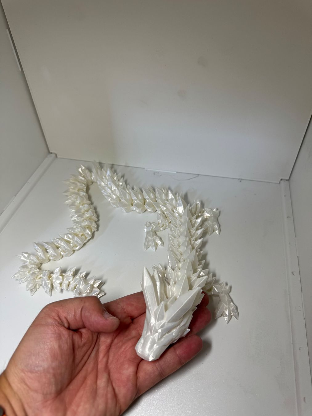 Figuren: Dragon blanc brillant , Unique et Original! – Neu (gemäss Beschreibung) aus Vicques von PAMB3D 3