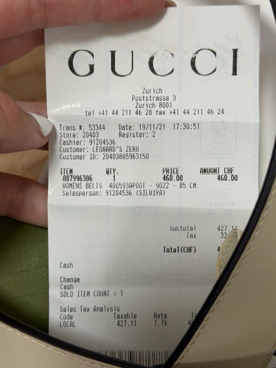 Gucci Cinture: Gucci Gurt Leder Grosse 85cm neuwertig – Nuovo (secondo la descrizione) da Wolfhausen venduto da leaze 2