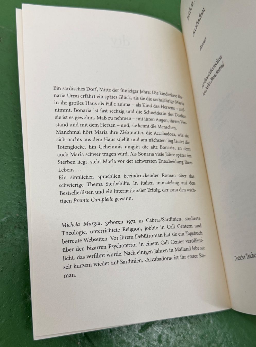 Libri: Michela Murgia: Accabadora – Usato da Basel venduto da Ostschweiz06 3