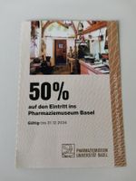 50% Rabatt Gutschein Eintritt Pharmaziemuseum Basel