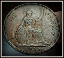 GROSSBRITANNIEN ONE PENNY 1965