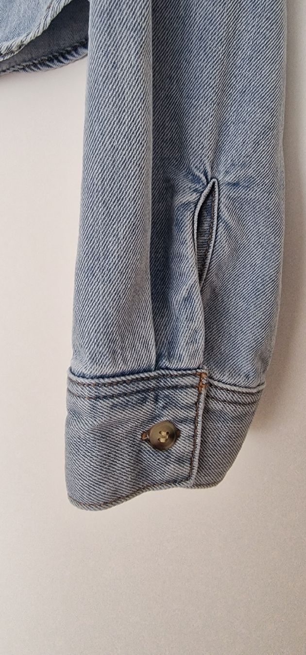 Camicette: Jeanshemd / Jeansbluse, hellblau, Gr. S, neuwertig! – Usato da Werdenberg venduto da Siril1 4