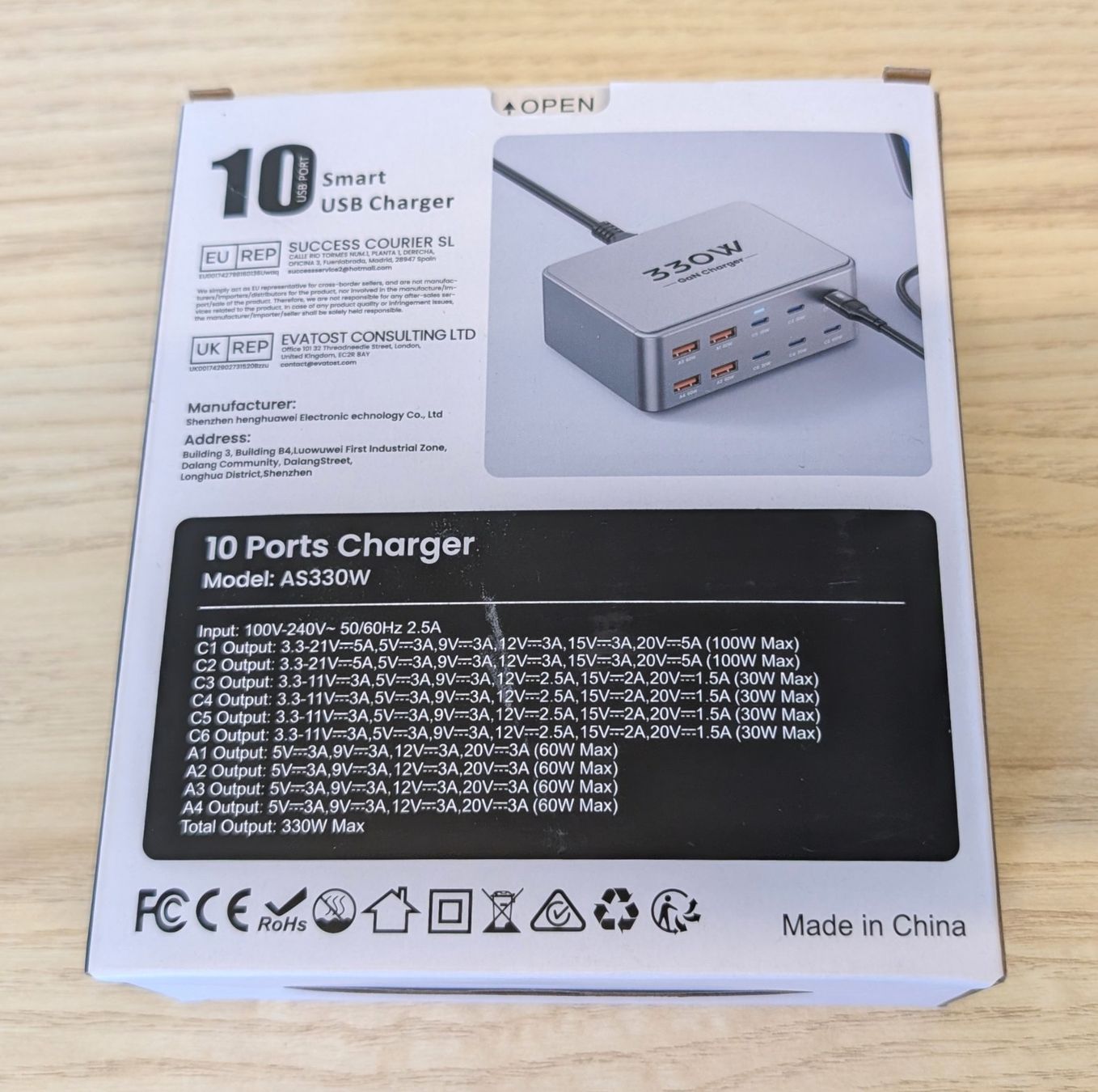 Caricabatterie: 330W USB GaN Ladegerät – Usato da Richterswil venduto da plisandro 2