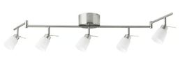 IKEA Deckenlampe mit 5 Spots, Top Zustand, Metall/Glas