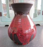 Mid Century Vase Keramik Steuler 754/15, 50-60er Jahre