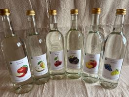 Lot de 6 Bouteilles d’eau de vie vaudoise