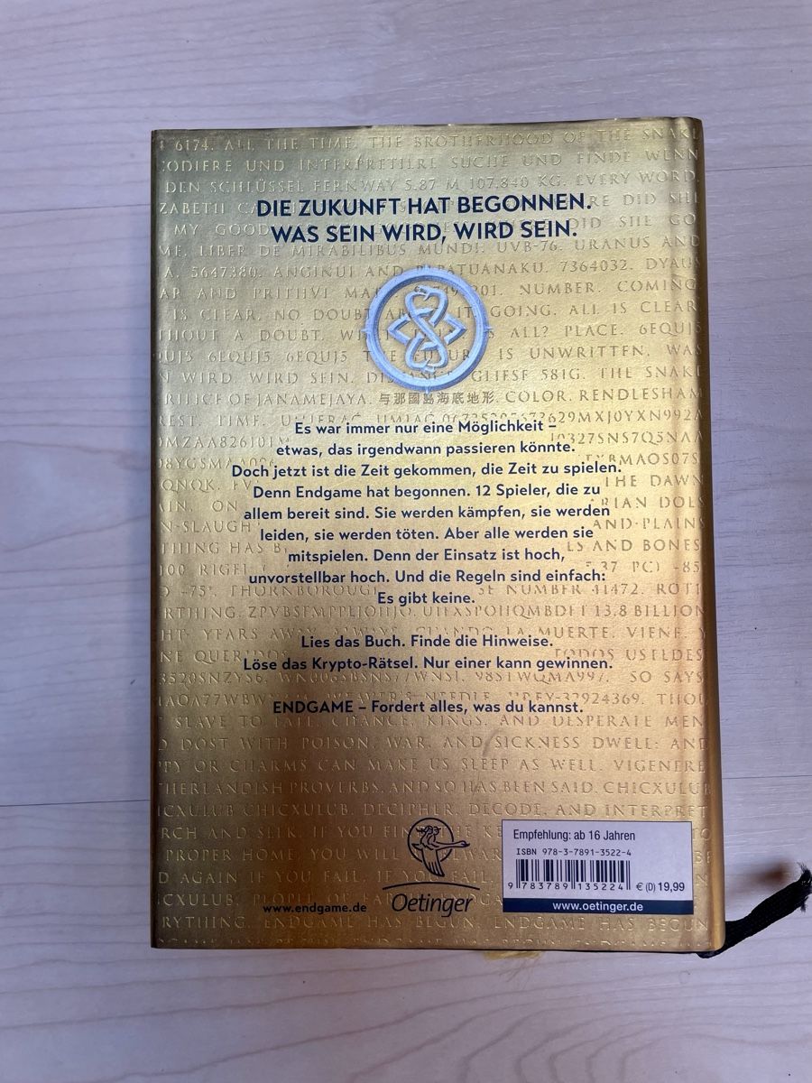 Libri: James Frey, Endgame, Die Auserwählten – Usato da Schnottwil venduto da MysticWitch 1