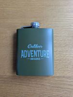 Flachmann Edelstahl gruen 7oz Outdoor Adventure Motiv