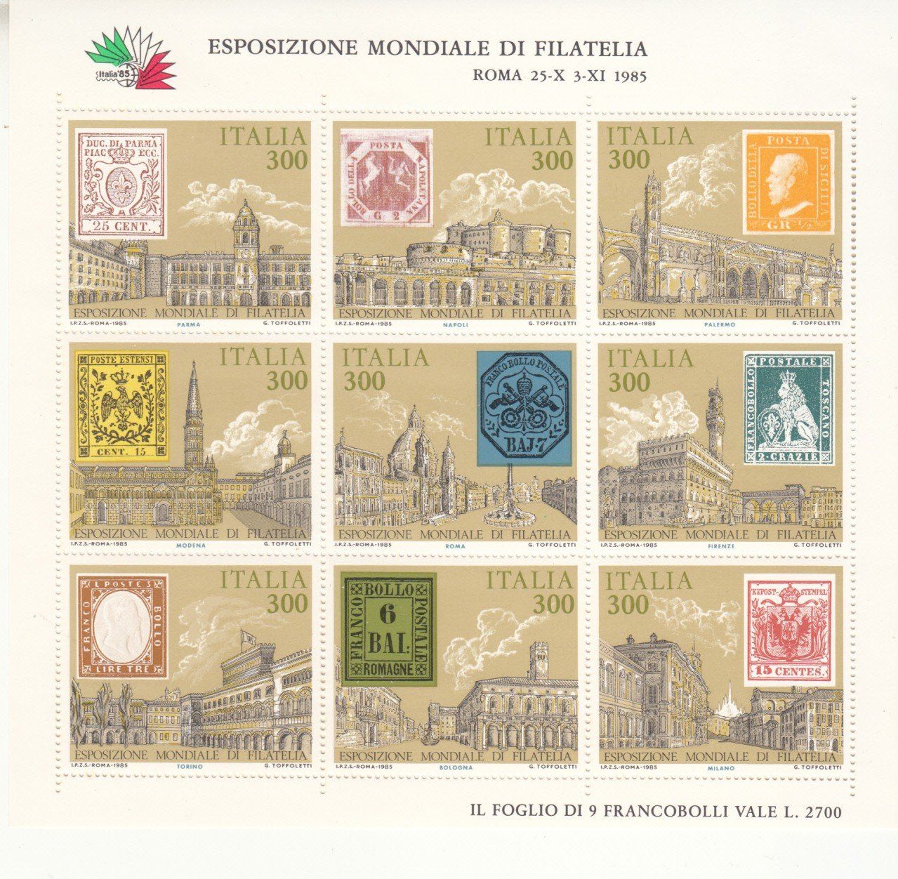 Tutti i francobolli: Italien 1985 postfrisch – Usato da Bürglen TG venduto da StampGraf 4