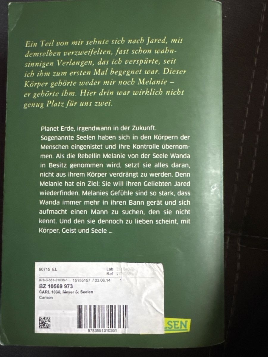 Libri: Seelen - Stephenie Meyer – Usato da Urtenen-Schönbühl venduto da Sarah0909 1