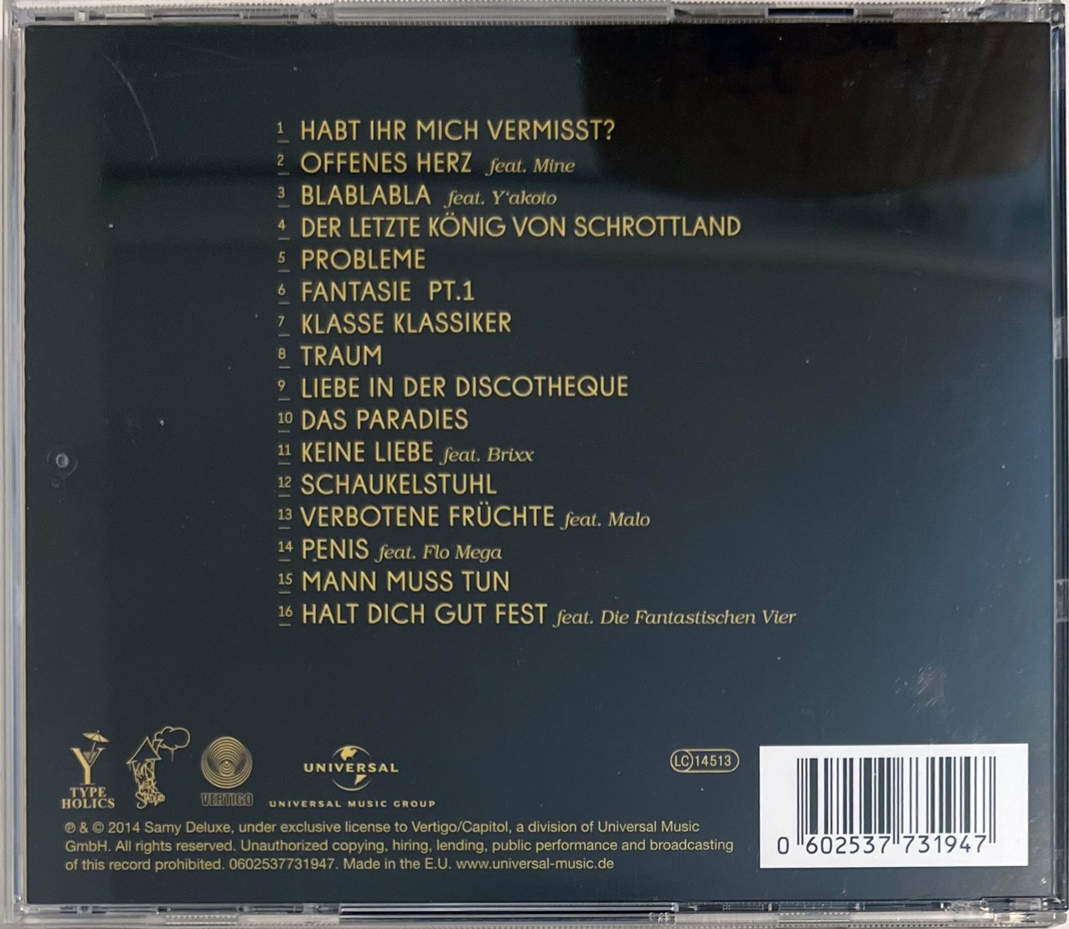 CD: Samy Deluxe – Männlich – Usato da Martigny venduto da jereq 1