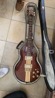 Retro Shiro E-Gitarre mit schwarzem Case zu verkaufen