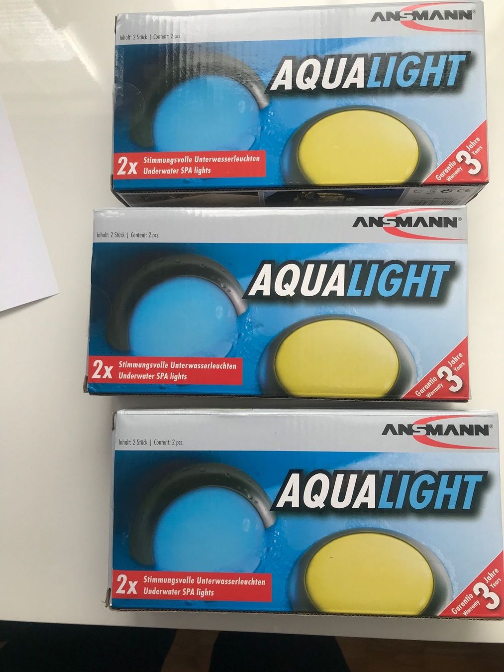 Lampade: Unterwasserleuchte Aqualight Stimmungslicht mit Farbwechsel – Nuovo e nell'imballaggio originale da Bubikon venduto da Koru1