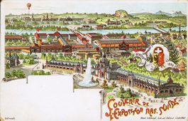 1896: Nationale Landesausstellung Genf, Farblitho ungebr.