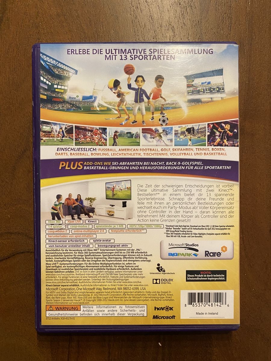Kinect Sports Ultimate Collection für Xbox 360 (Kinect) (Gebraucht) in ...